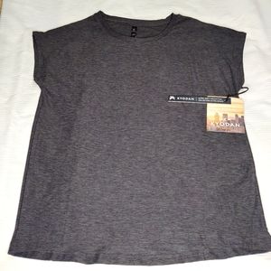 NWT Kyodan Active Grey Short Sleeve Workout Casual T Shirt Size P/S